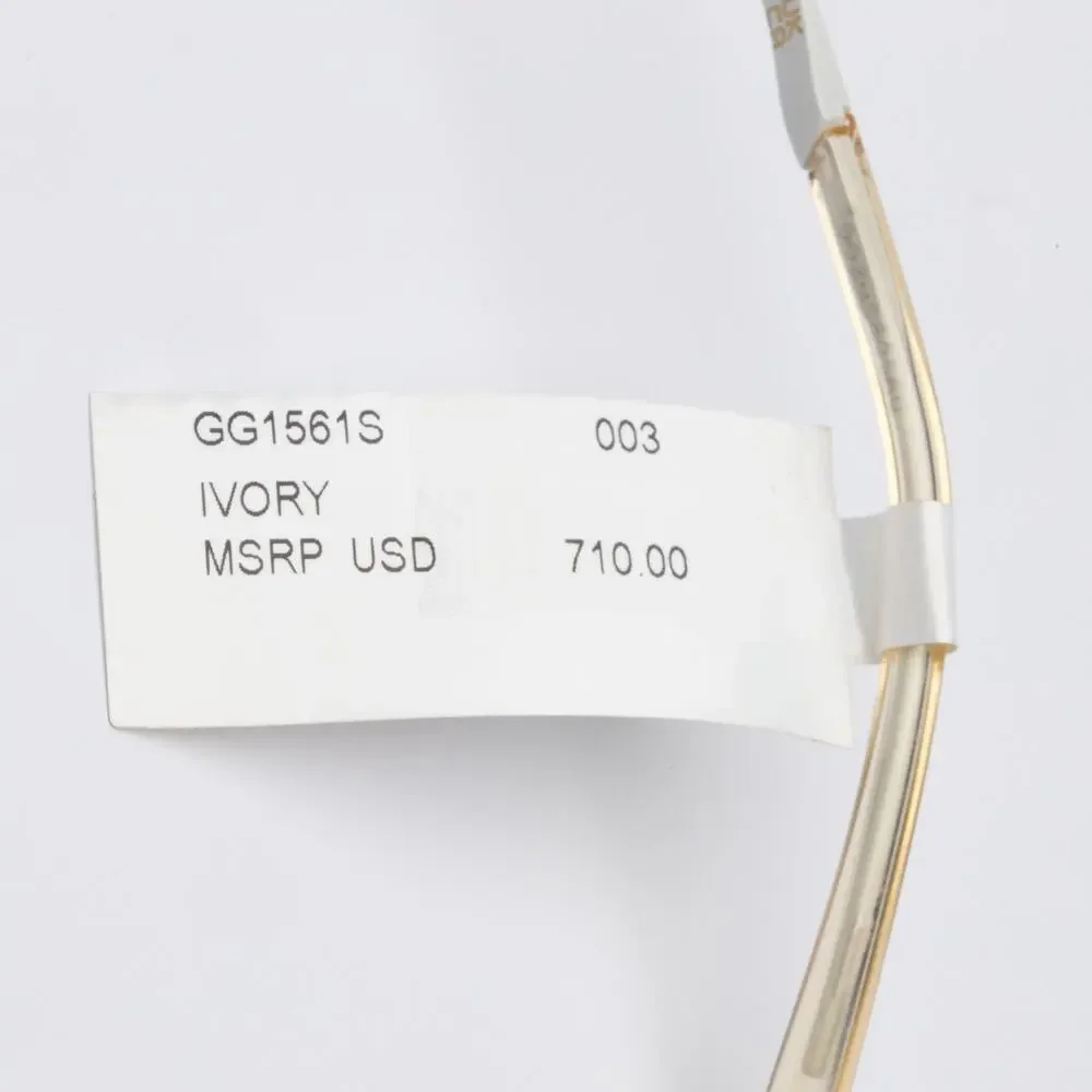 Gucci GG1561/003 Sunglasses Ivory 99mm